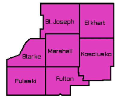 Northern Indiana County Image Map